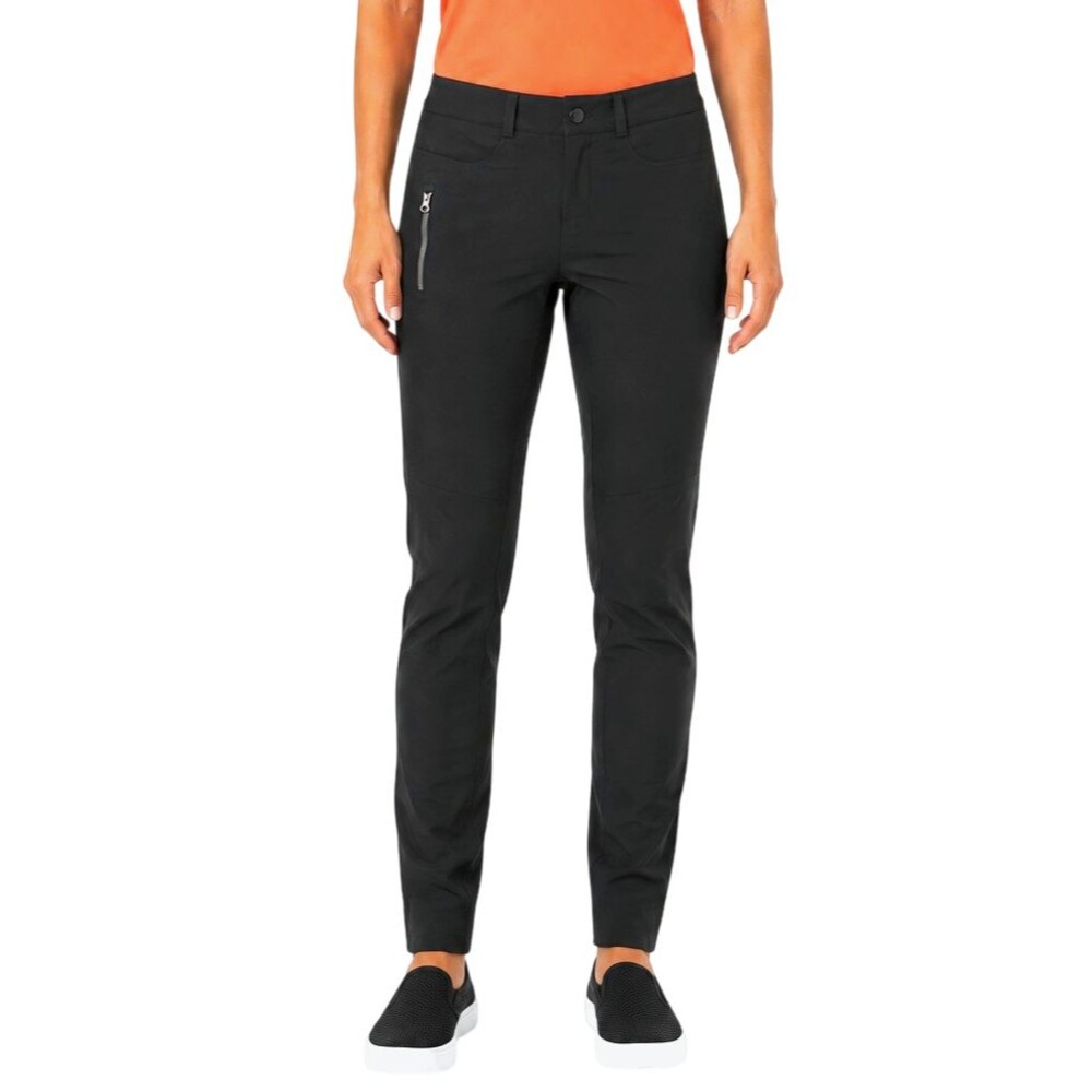 Lululemon Bust Move Pant Womens 4 Slim-Fit Moto Commuter Pants DWR Reflective